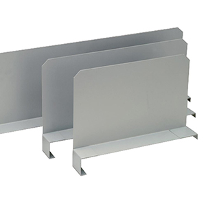 Fachteiler, verzinkt, für Spanplatten-Fachboden, TxH 600x200 mm