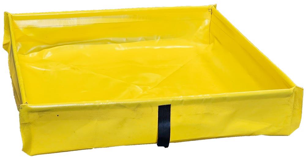 Flexible Auffangwanne, BxTxH 600x600x120 mm, Aufnahme 43 Liter, Gewicht 0,75 kg