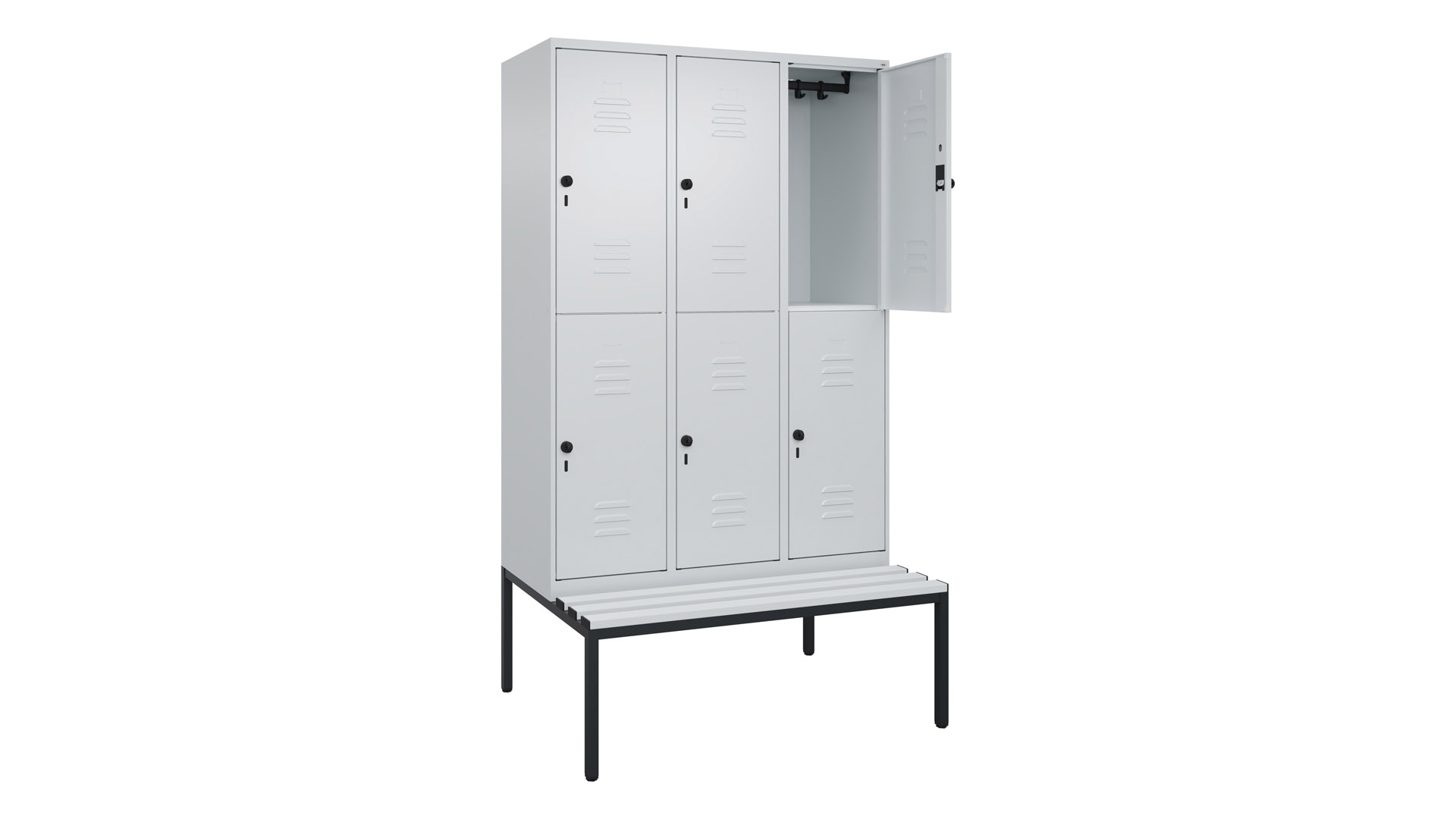 Fächerschrank, Breite 120 cm, Höhe 212 cm, Tiefe 50 cm,  Fächer