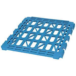 Kunststoff-Etagenboden, RAL 5012 lichtblau, Traglast 150 kg, passend zu 4- + 5-seitige Rollbox