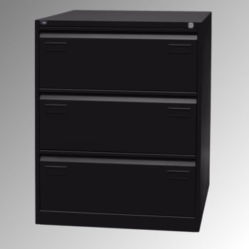 Bisley Light Hängeregisterschrank- 3 Schubladen - doppelbahnig - Farbe schwarz