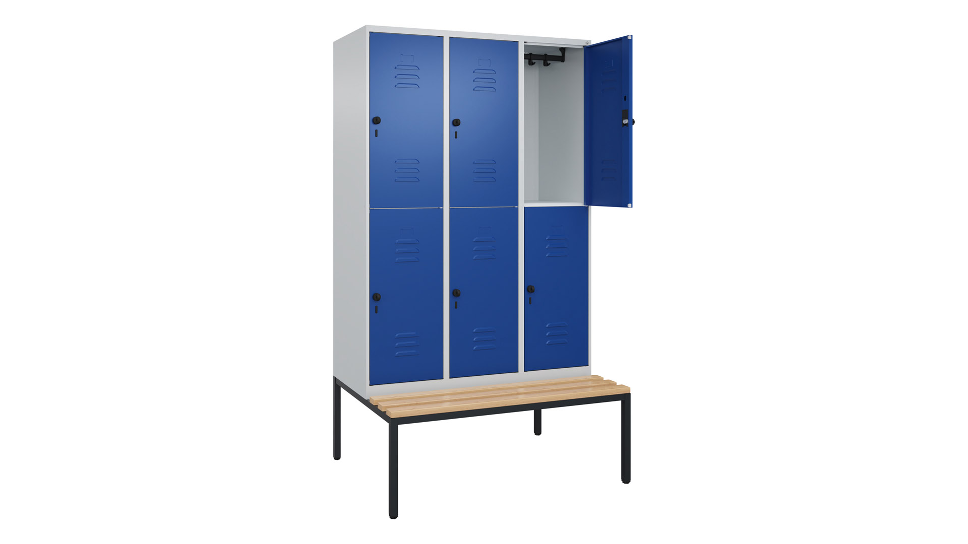 Fächerschrank, Breite 120 cm, Höhe 212 cm, Tiefe 50 cm,  Fächer