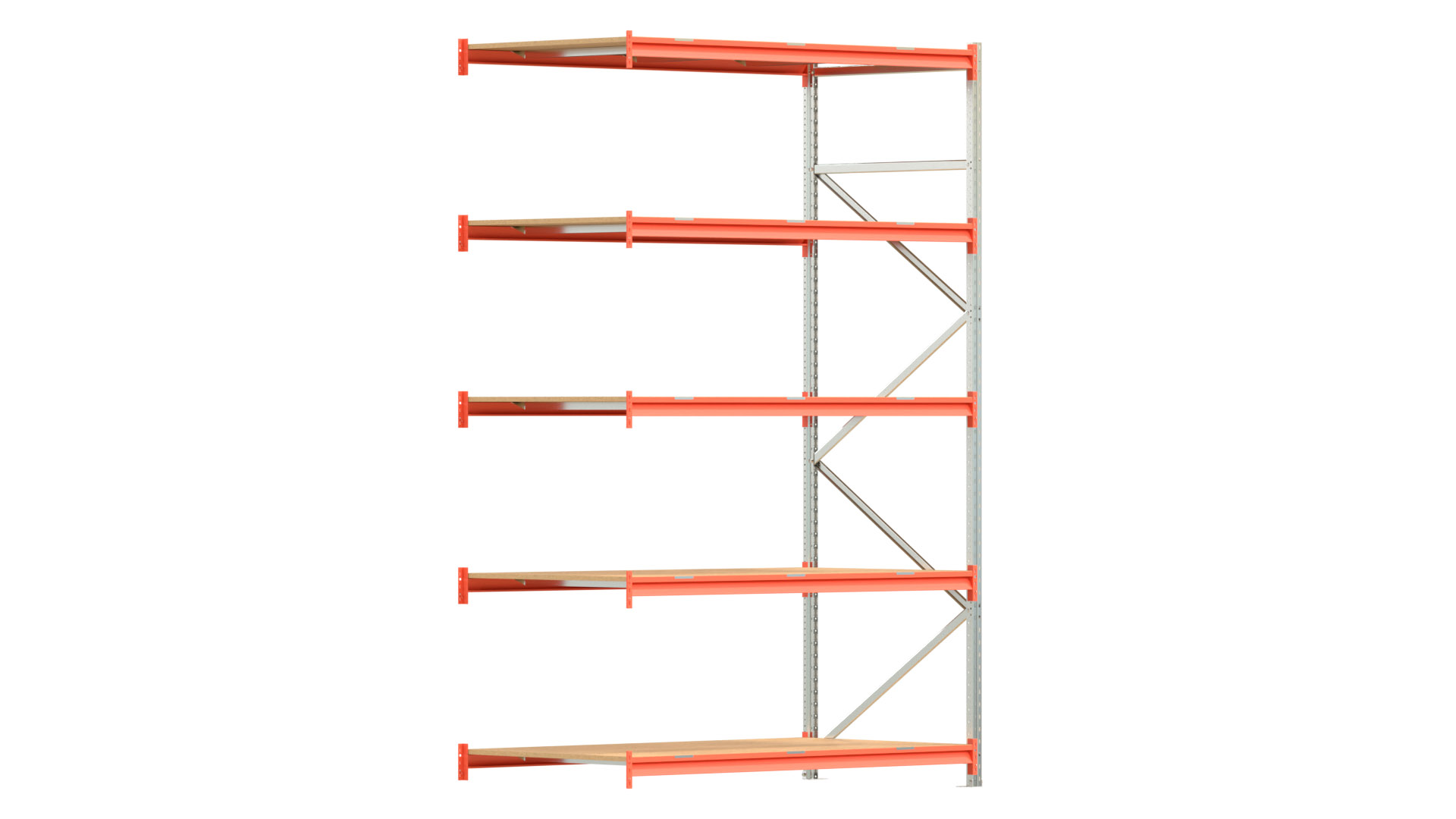 Weitspannregal EMMA - Höhe: 300 cm - Fachbreite: 185 cm - Tiefe: 100 cm - Anbaufeld