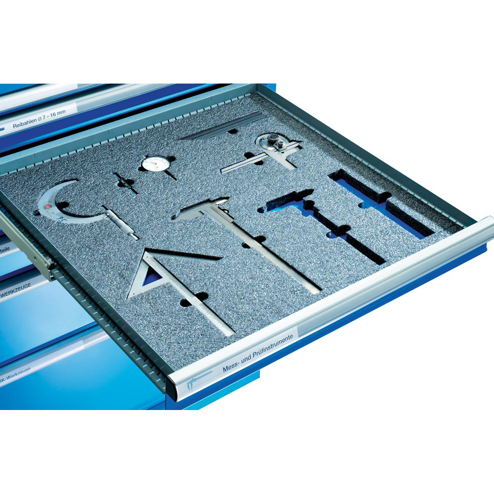 Schubladeneinsatz, Schaumstoffeinlagen PE, blanko,36x36EB600 mm, T600 mm, S25