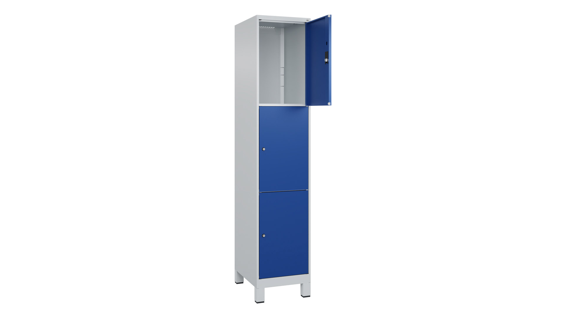 Fächerschrank, Breite 40 cm, Höhe 195 cm, Tiefe 50 cm, 3 Fächer