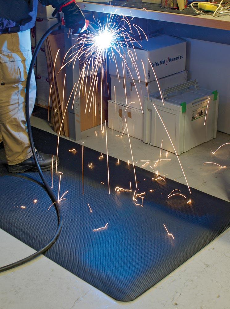 Arbeitsplatzmatte für Schweißarbeitsplätze