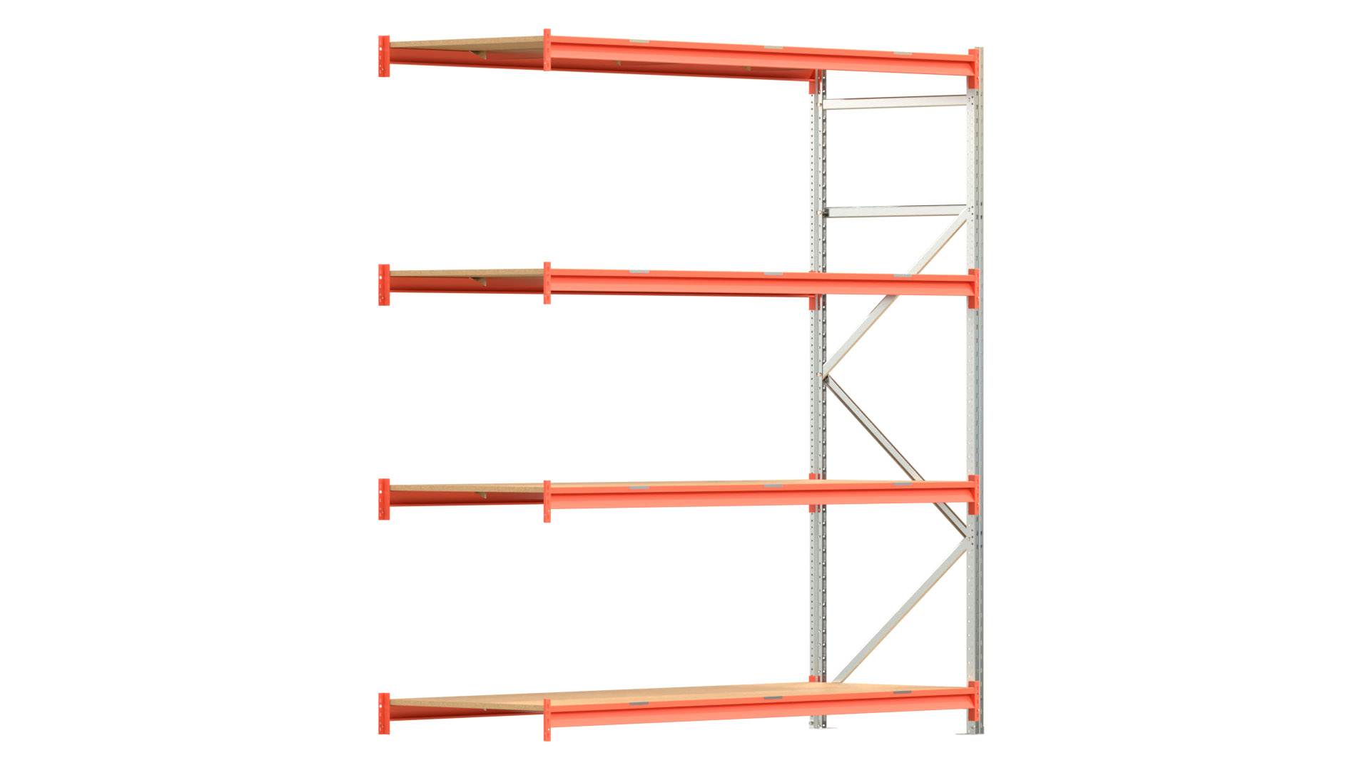 Weitspannregal EMMA - Höhe: 250 cm - Fachbreite: 225 cm - Tiefe: 80 cm - Anbaufeld