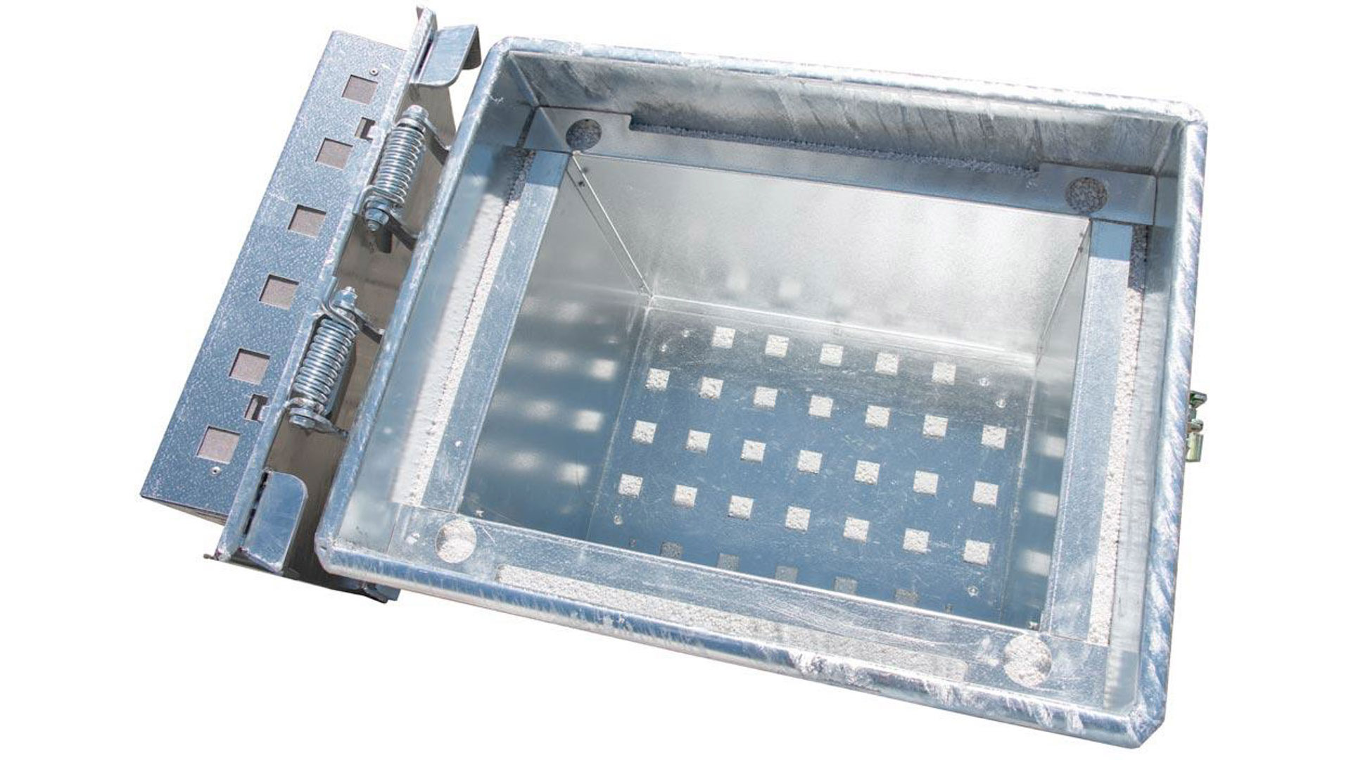 Lithium-Ionen-Lagerbehälter, 90 Liter, verzinkt, BxTxH 800x600x750 mm