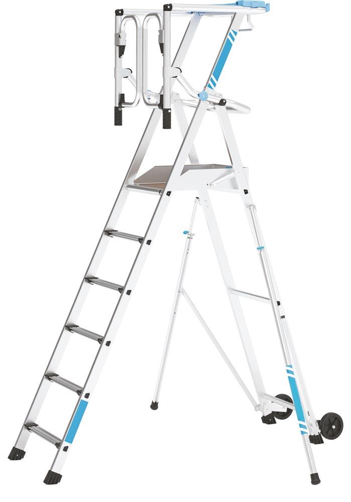 Plattformleiter mit Auslegern