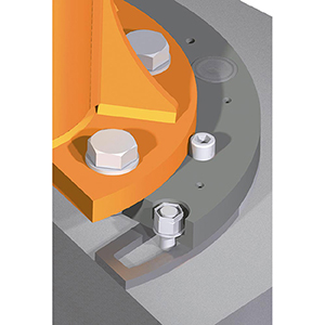 VerbundAnker-System für Säulenschwenkkran Schwenkbereich 270 Grad, Traglast 125 kg, Ausladung 4000 mm