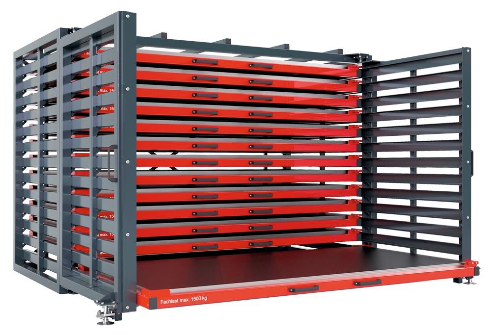 Schubfachregal