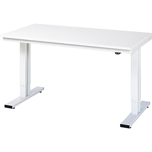 Elektrisch höhenverstellbarer Arbeitstisch, Breite 150 cm, Tiefe 80 cm, Höhe 112 cm,  Schublade(n), Platte: Melaminharzbeschichtet