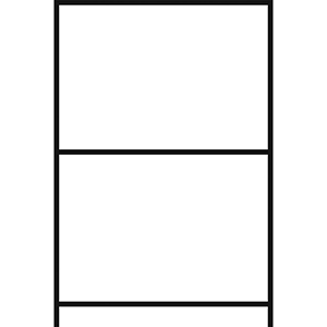 Weitspannregal, Grundfeld, 3 Ebenen mit Spanplattenboden, Fachlast 670 kg, BxTxH 1785x800x2000 mm, Ständer blau, Holme orange