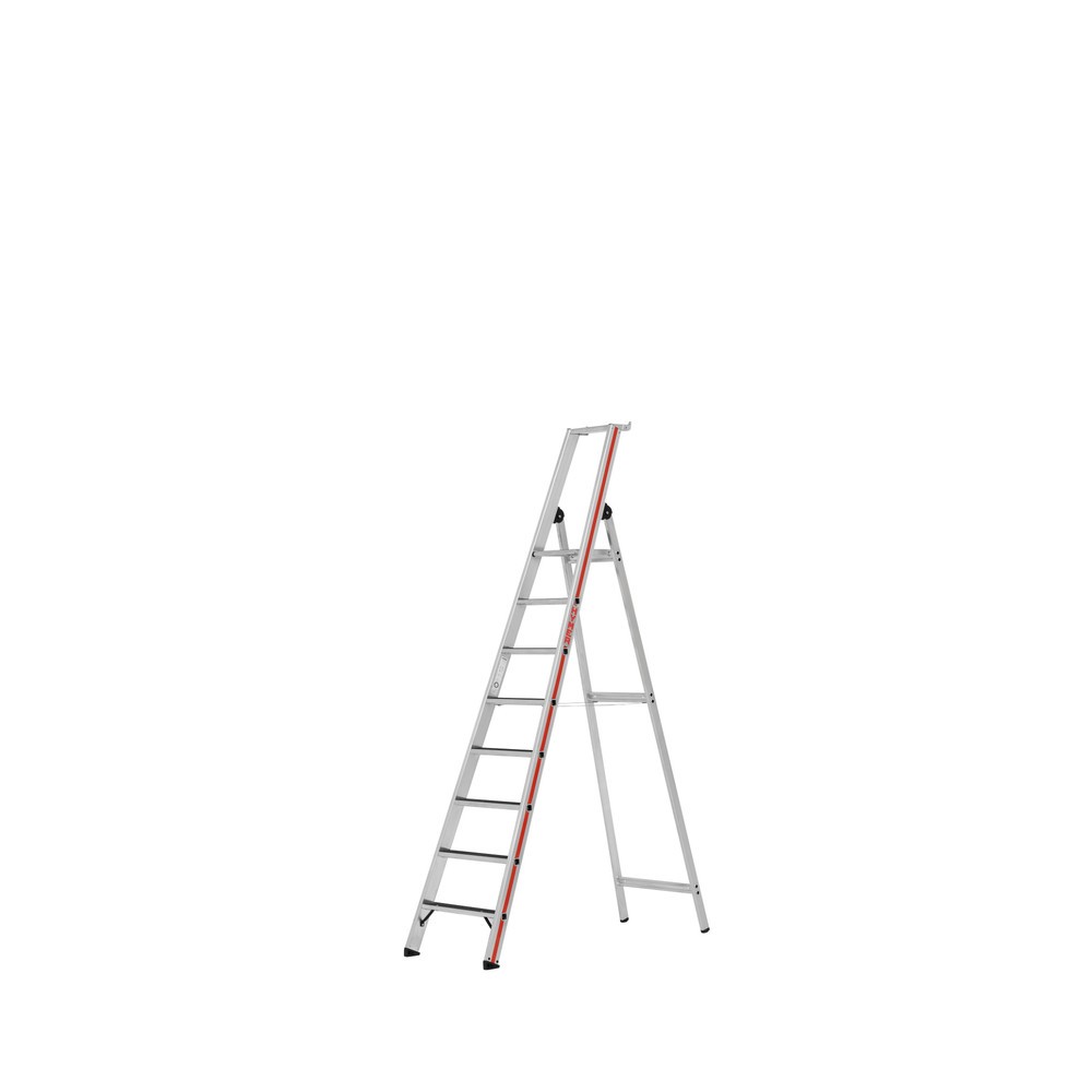 Stufen-Stehleiter R13 mit Sicherheitsbrücke