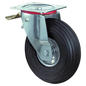 Transportgeräte-Lenkrolle m. Festst.