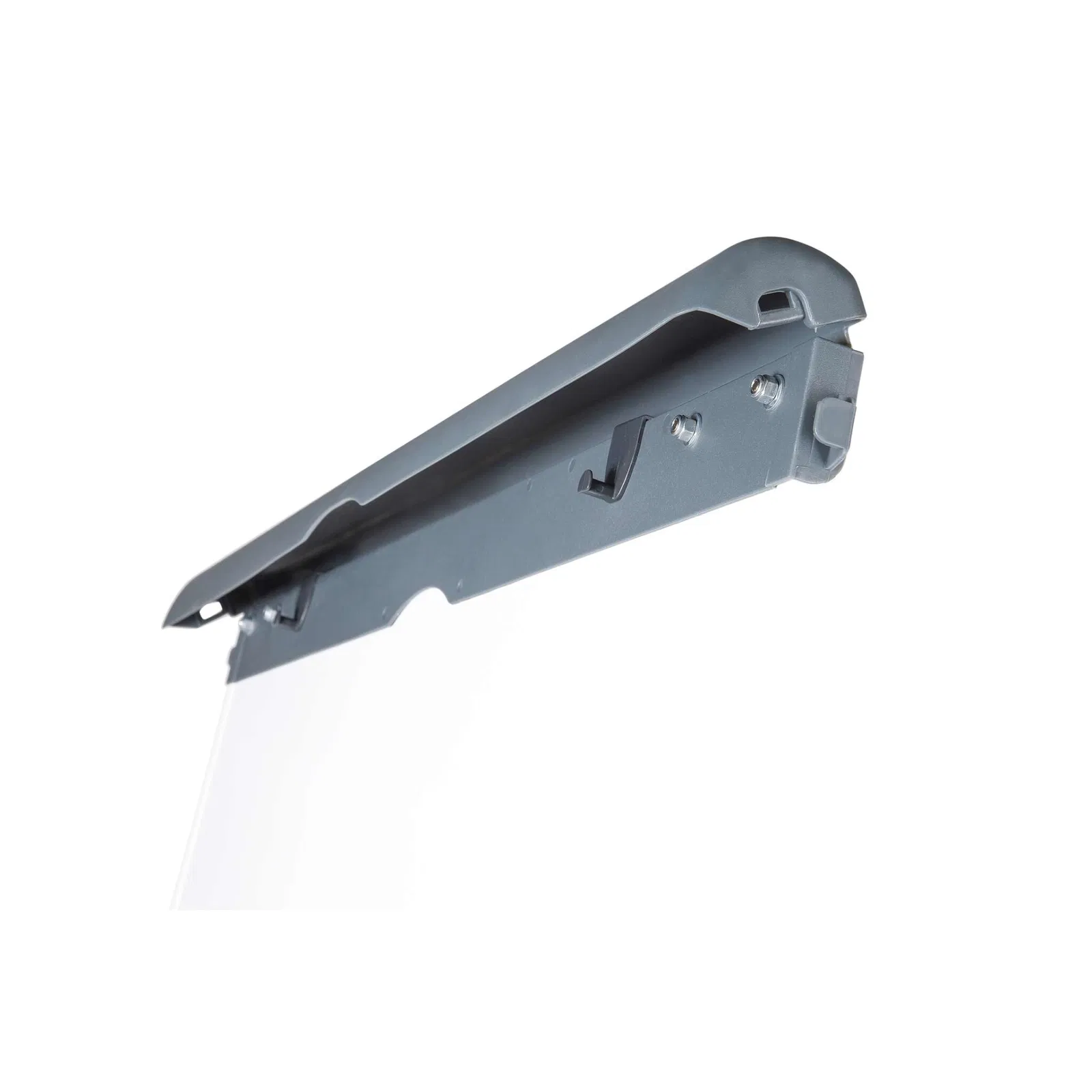 Flipchart, Tafel BxH 660x970 mm, nicht magnethaftend, höhenverstellbar bis 1860 mm, 3-Bein-Gestell, hellgrau