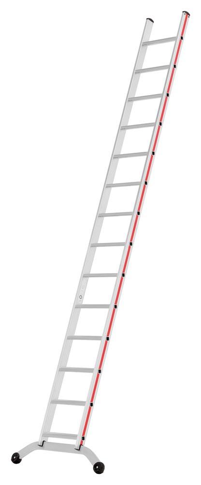 Stufenanlegeleiter R13, 10 Stufen, Länge 2,72 mm, 80 mm Stufentiefe, Gewicht 7,2 kg