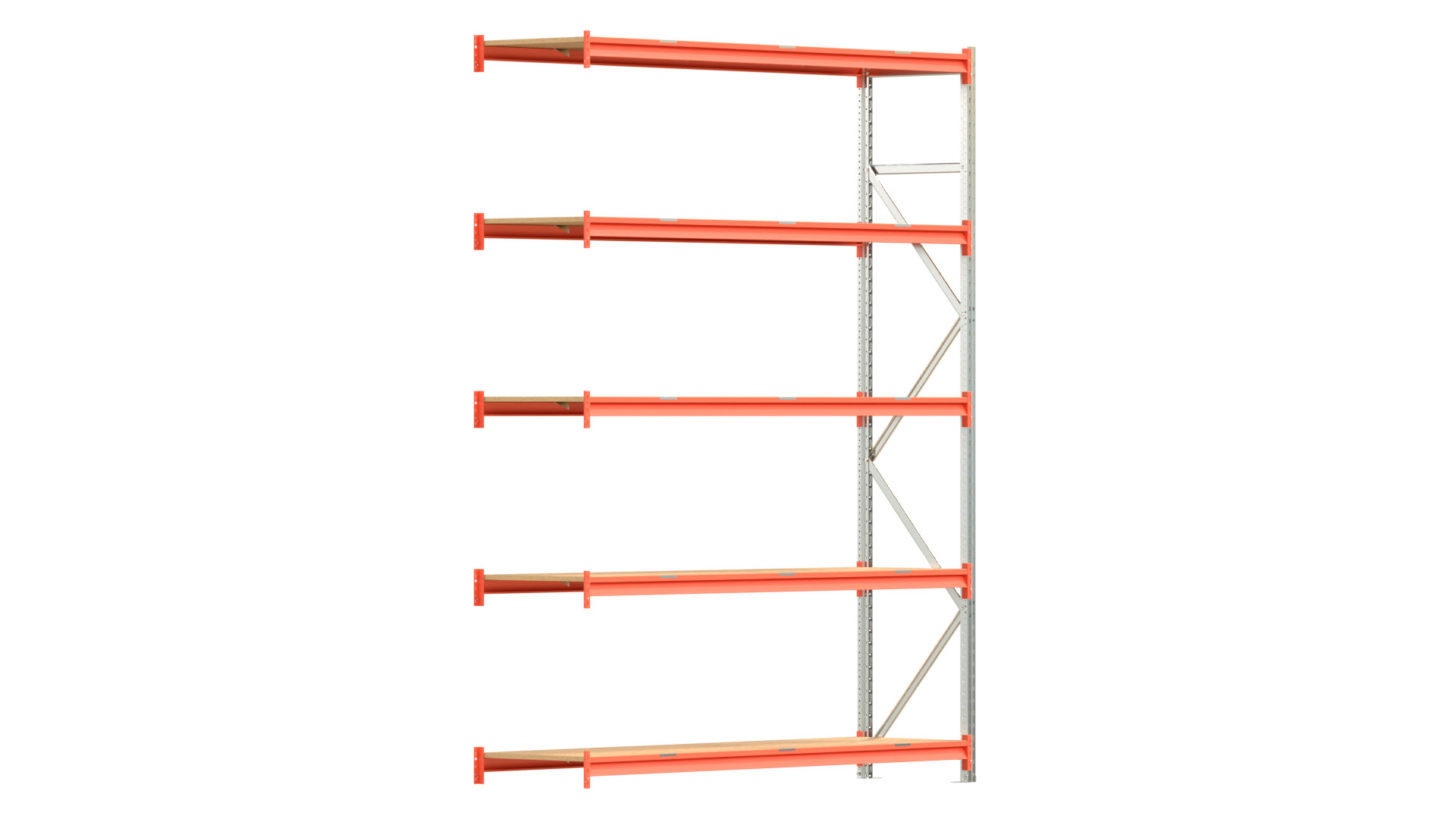 Weitspannregal EMMA - Höhe: 300 cm - Fachbreite: 225 cm - Tiefe: 60 cm - Anbaufeld