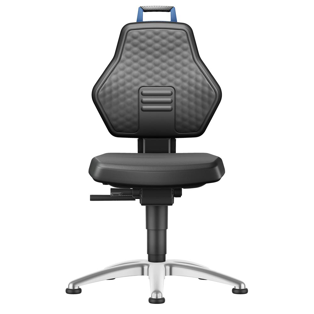 Arbeitsstuhl, Drehstuhl, Ergonomie-Paket, Tragegriff, Supertec schwarz, Gleiter