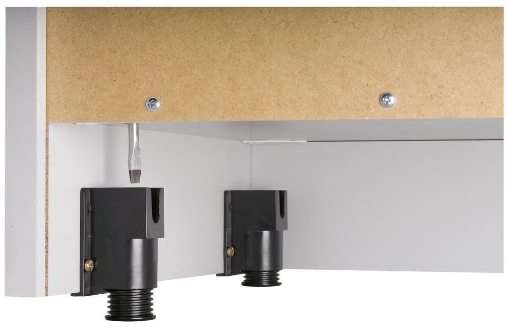 Regal auf Rollen, BxTxH 800x400x814 mm, 2 OH, 1 Boden, Dekor graphit