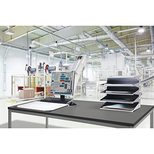 Metall-Sortierablage, BxTxH 360x250x330 mm, 5 Fächer DIN A4, grau