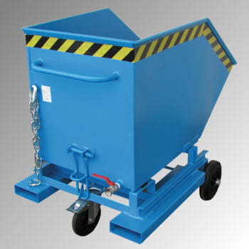 Kastenwagen - 400 l Volumen - Traglast 300 kg - Einfahrtaschen - Trennvorrichtung - lichtblau