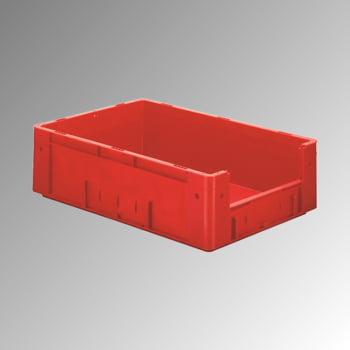 Schwerlast Eurobox - Eurokiste - Volumen 31 l - Boden und Wände geschlossen, mit Eingriff - 175 x 400 x 600 mm (HxBxT) - VE 2 Stk. - BLAU (Beispielabbildung in rot)
