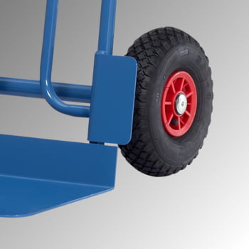 Sackkarre, Stahlrohrkarre - Traglast 250 kg - Schaufelmaß (BxL) 480 x 300 mm - Luftbereifung