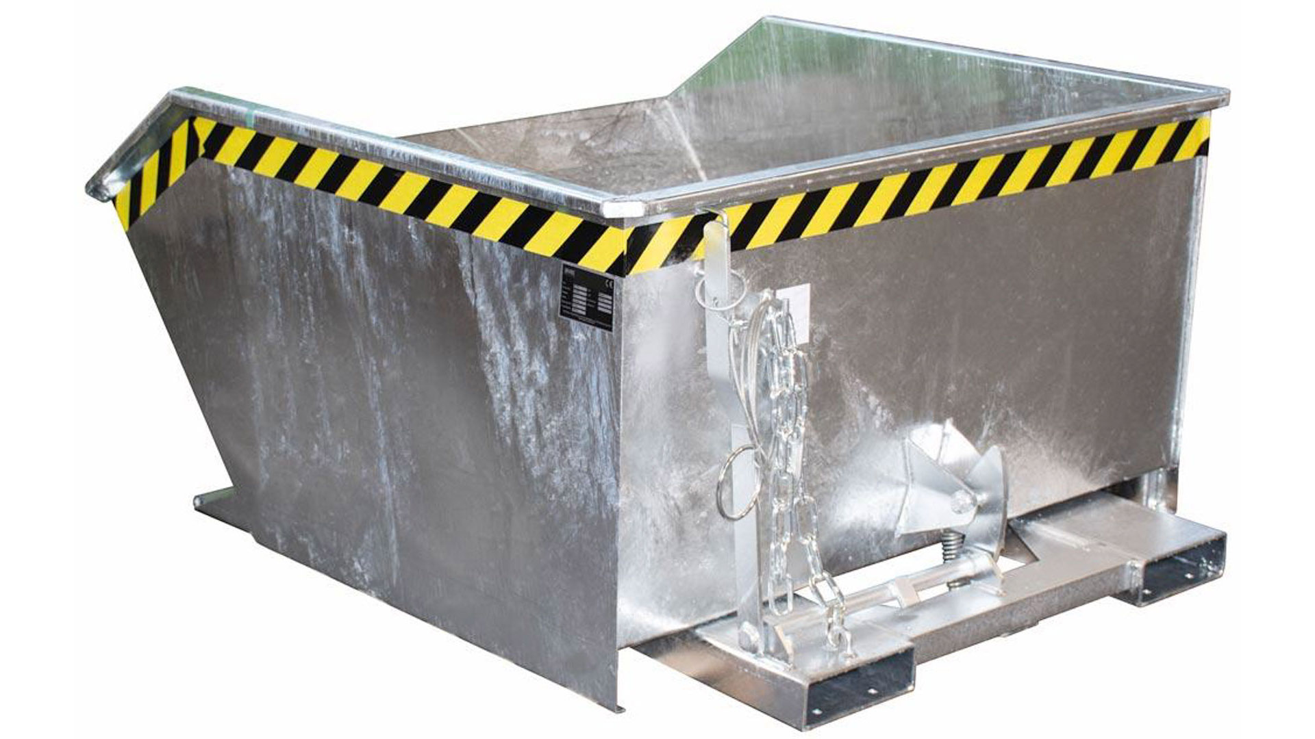 Kippmulde, Volumen 0,50 cbm,BxTxH 1440x780x680 mm, verzinkt, Gewicht 150 kg