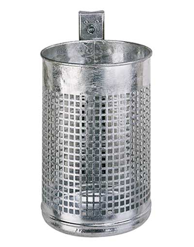 Abfallbehälter mit gelochtem Korpus