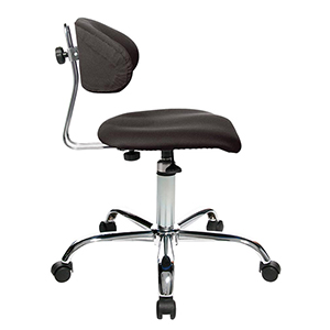 Drehstuhl, Sitz-BxTxH 440x400x430-510 mm, Lehnenh. 200-300 mm, bewegliche Sitzfläche mit Orthositz, schwarz