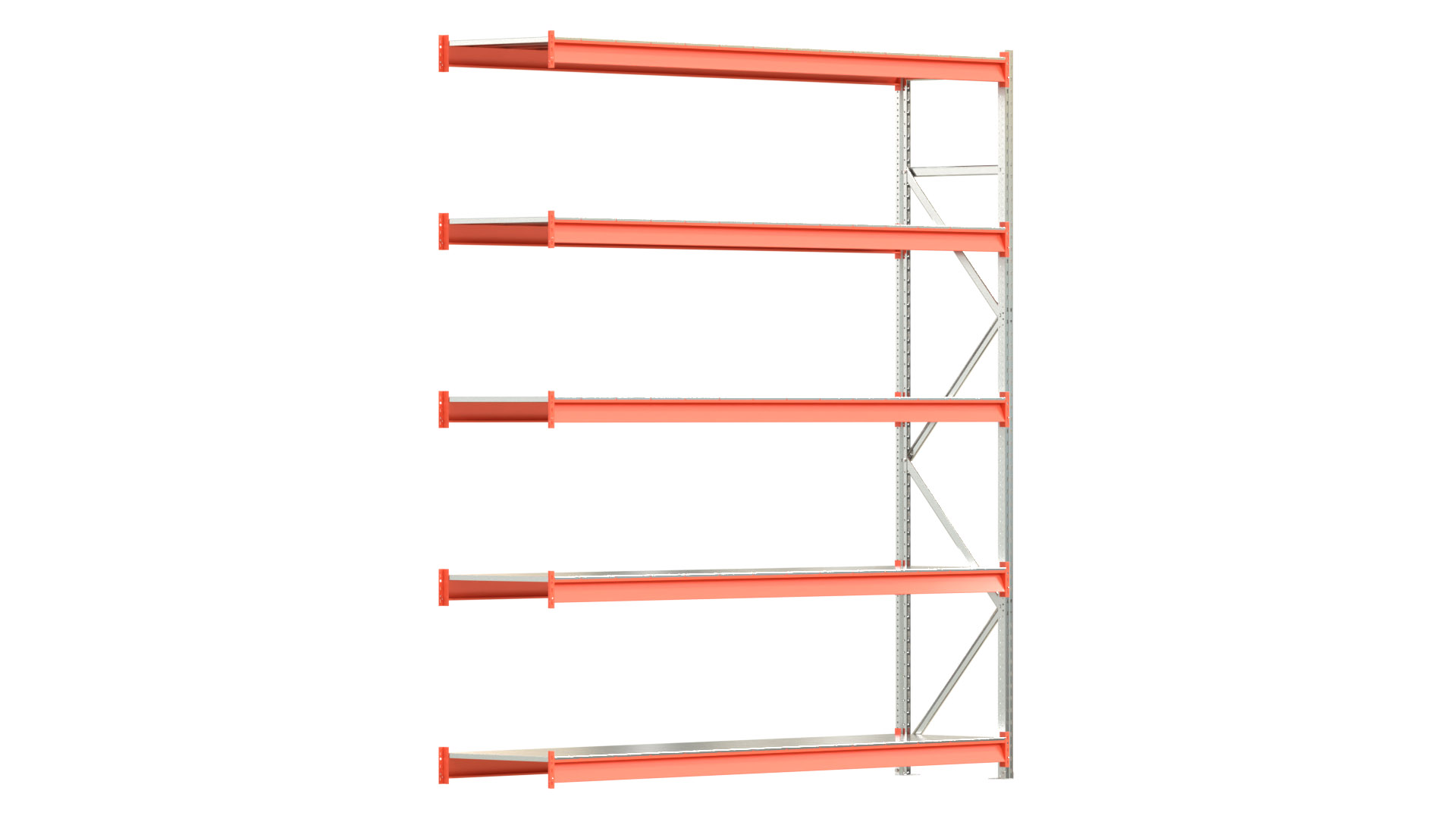 Weitspannregal EMMA - Höhe: 300 cm - Fachbreite: 270 cm - Tiefe: 60 cm - Anbaufeld