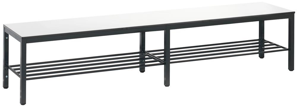 Garderobenbank, Breite 196 cm, Höhe 40,1 cm, Tiefe 196 cm