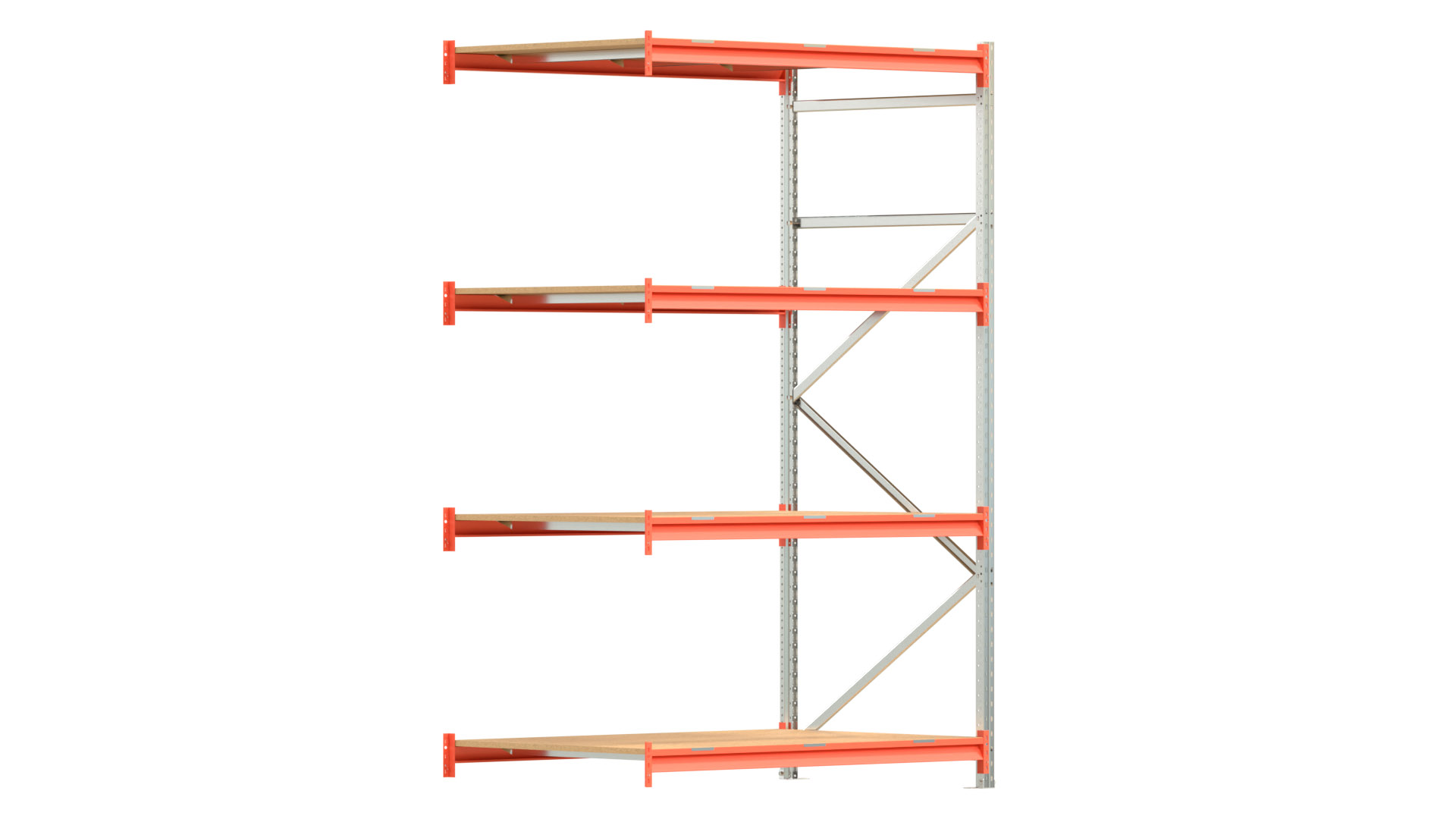 Weitspannregal EMMA - Höhe: 250 cm - Fachbreite: 150 cm - Tiefe: 1000 cm - Anbaufeld