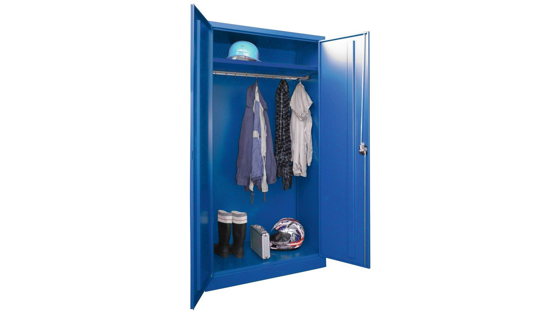 Spind - Garderobenschrank, Breite 100 cm, Höhe 195 cm, Tiefe 50 cm, 1 Abteil(e)