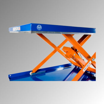 Flachform Hubtisch - Traglast 600 kg - geschlossen - Handtaster - 900 x 1.500 mm (BxT) - elektrohydraulisch