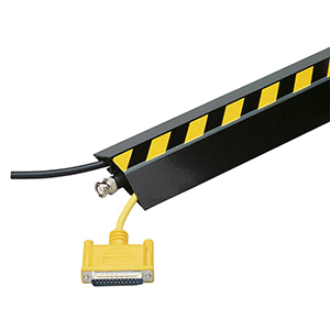 Kabelbrücke aus Aluminium, Kabelkanal, BxTxH 1500x80x20 mm, Gerade, mit Doppelklebeband, Farbe lichtgrau