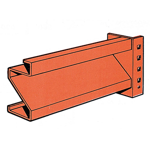 Weitspannregal, Anbaufeld, 4 Ebenen mit Spanplattenboden, Fachlast 670 kg, BxTxH 1785x800x2500 mm, Ständer blau, Holme orange
