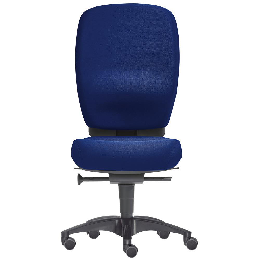 Gesundheits-Bürodrehstuhl bis 150 kg,Sitz-BxTxH 490x450-490x410-540 mm, blau