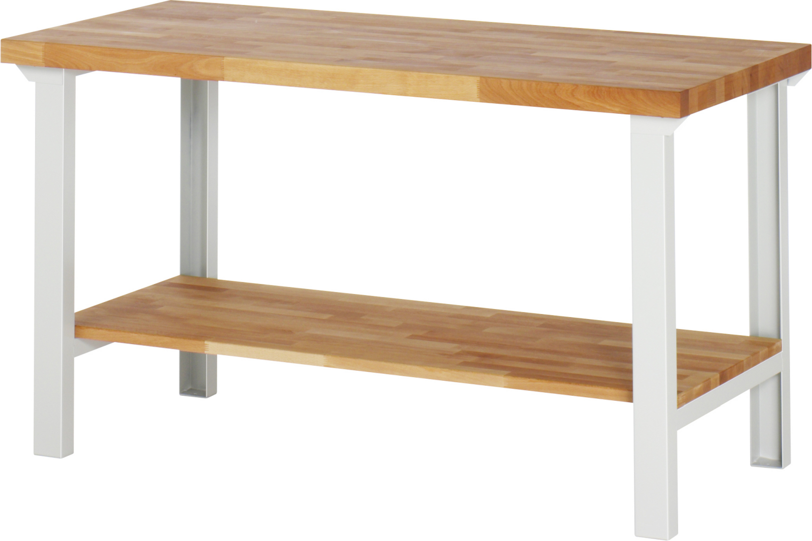 Werkbank - Modell 7000 BASIC,  BxTxH 1500x700x840 mm,  Buche-Massiv Arbeitsplatte 40 mm