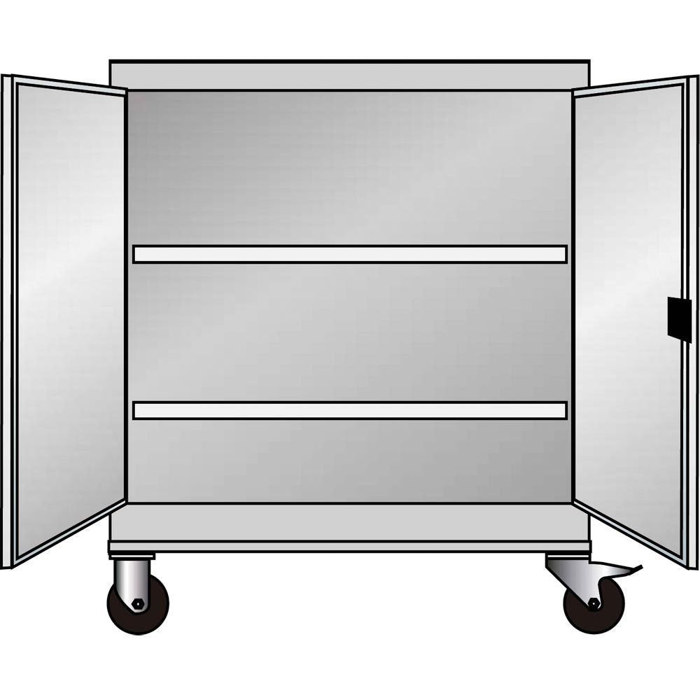 Mobiler Flügeltürenschrank