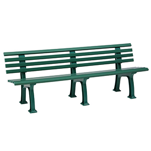 Parkbank aus Kunststoff - Breite: 200 cm - Farbe: grün