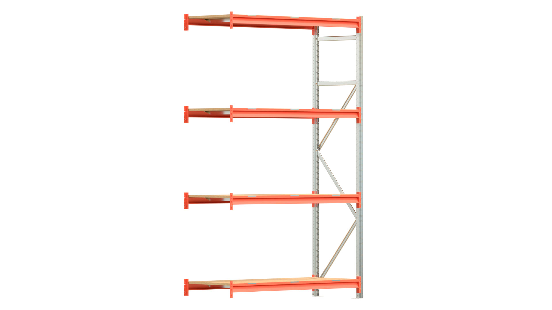 Weitspannregal EMMA - Höhe: 250 cm - Fachbreite: 150 cm - Tiefe: 60 cm - Anbaufeld