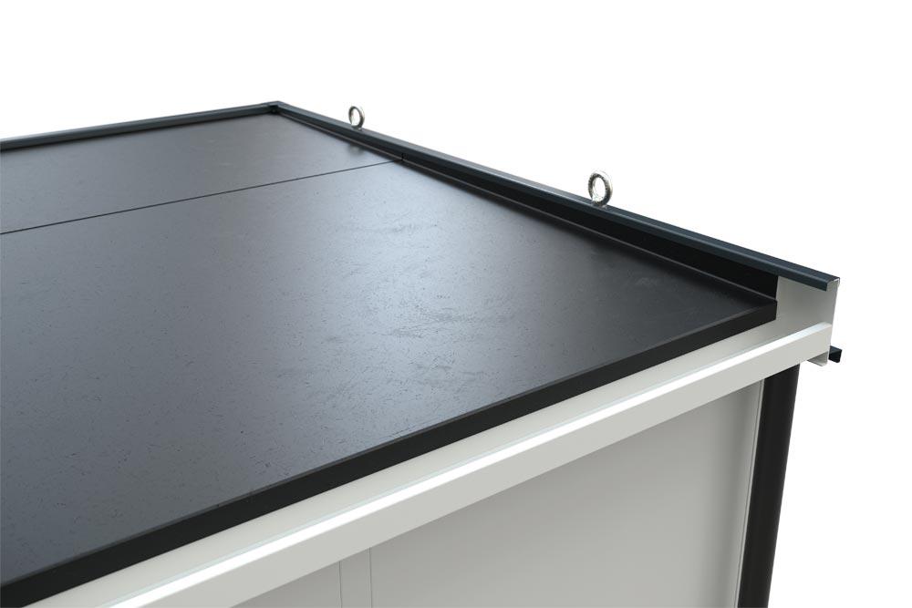 Mehrzweckraum, Ausführung Elektropaket Mini, für den Außenbereich, Fläche 5,2 qm, 8 Elemente, BxTxH 2280x2280x2820 mm