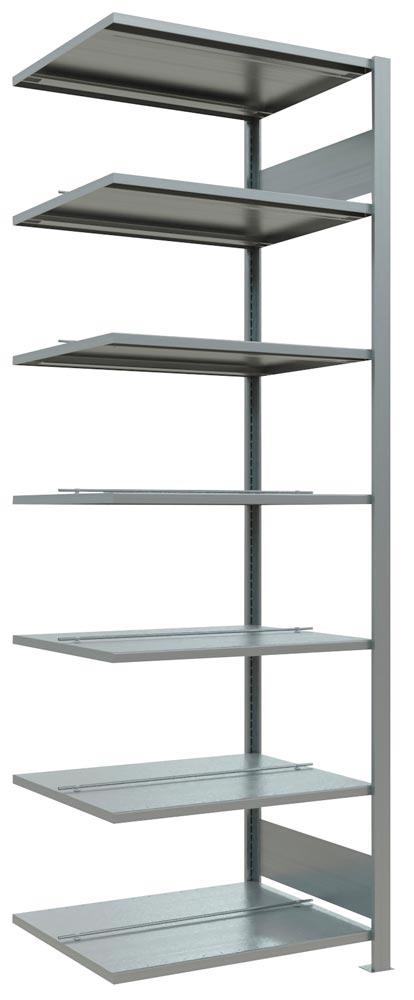 Lagerregal, Steckregal, BxTxH 750x600x2300 mm