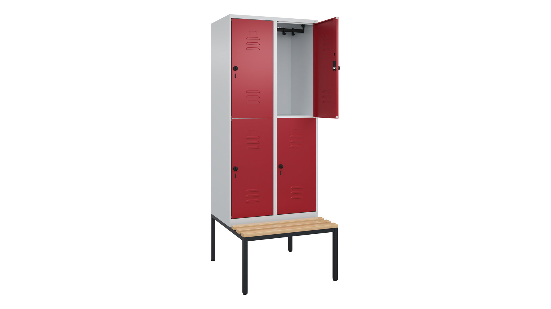 Fächerschrank, Breite 80 cm, Höhe 212 cm, Tiefe 50 cm,  Fächer