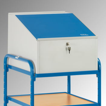 Fetra - Rollpult m. Schreibpultaufsatz - (HxBxT) 1.320 x 500 x 600 mm - 2 Böden