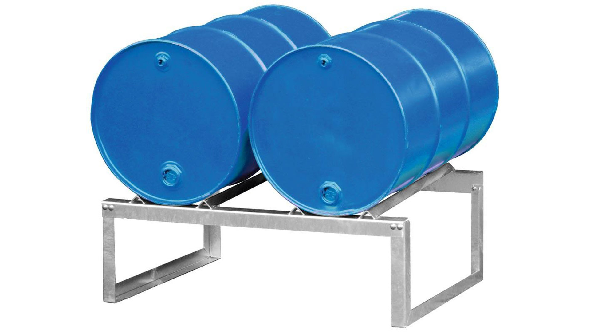 Fassauflage, verzinkt, für 2x200-l Fass, BxTxH 775x1160x445 mm