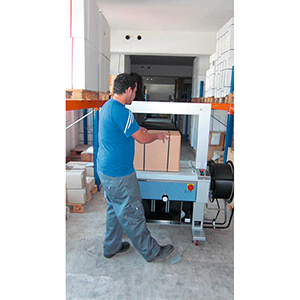 Umreifungs-Maschine PP-Band , vollautomatisch, BxTxH 1430x620x1540 mm, 230 V