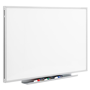 Whiteboard für Wandschienensystem, BxH 2000x1000 mm